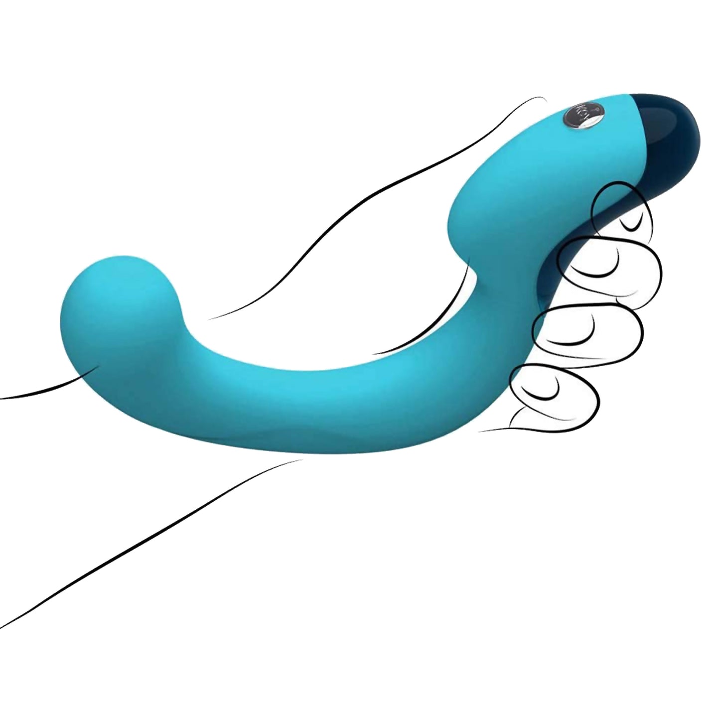 Vibrador Masajeador Punto G Estimulador Flexible Suave Skye