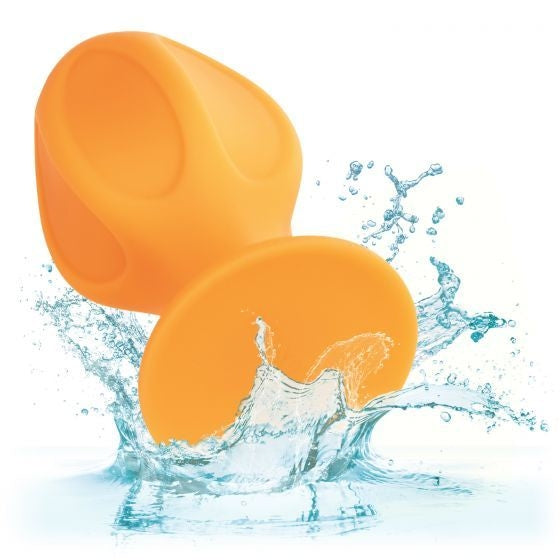 Kit Plug Anal Estimulador Texturizado Orange Silicona Cheeky