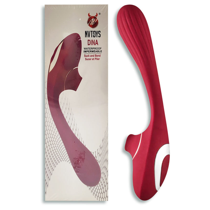 Vibrador Succion Estimulador Clítoris Punto G Dina Nv Toys