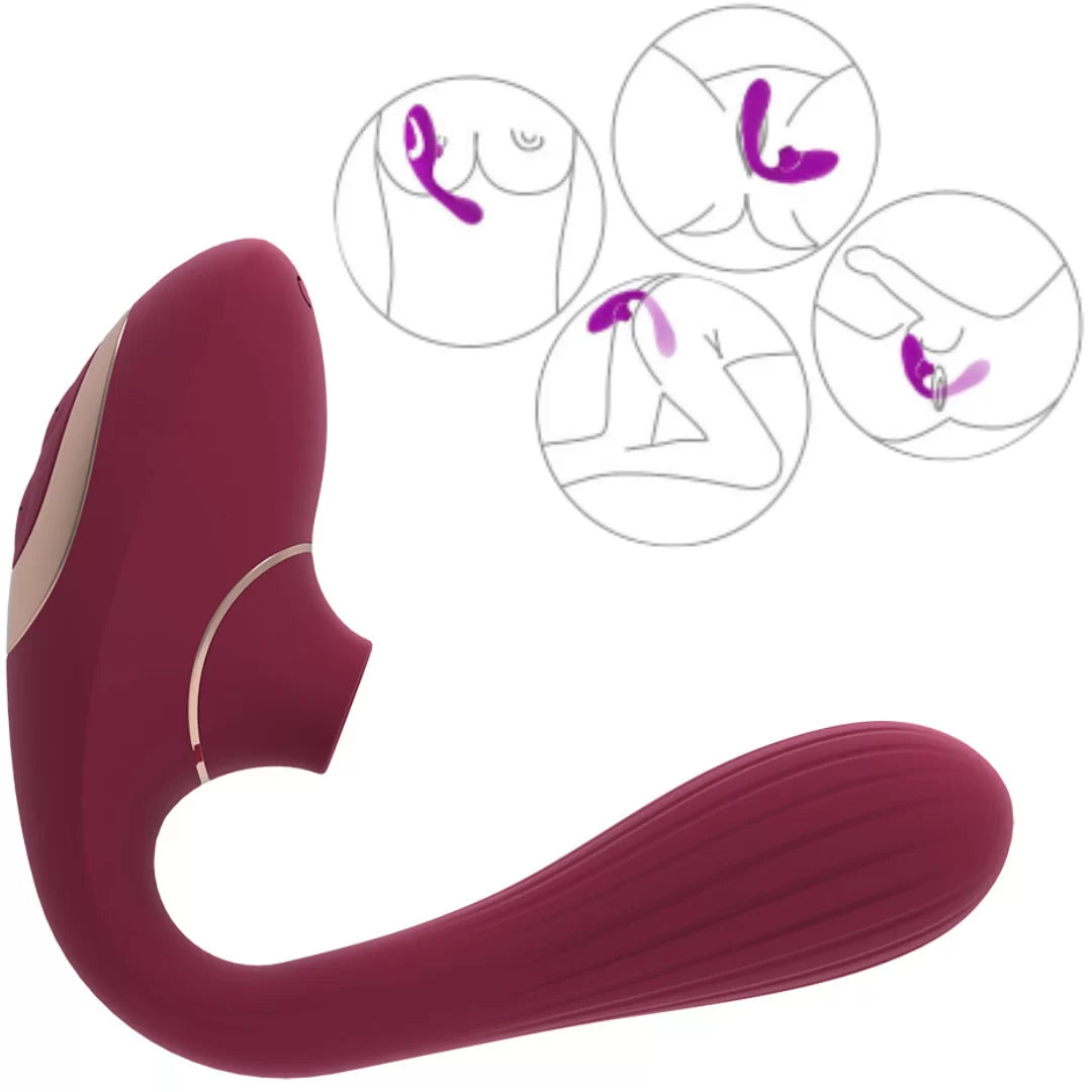 Vibrador Succion Estimulador Clítoris Punto G Dina Nv Toys