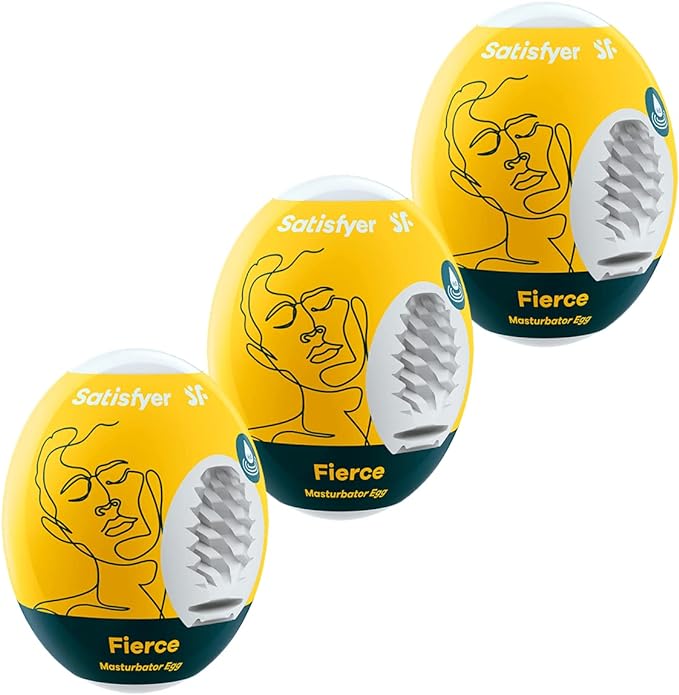 Satisfyer Fierce Set 3 Huevos Masturbadores Auto Lubricados