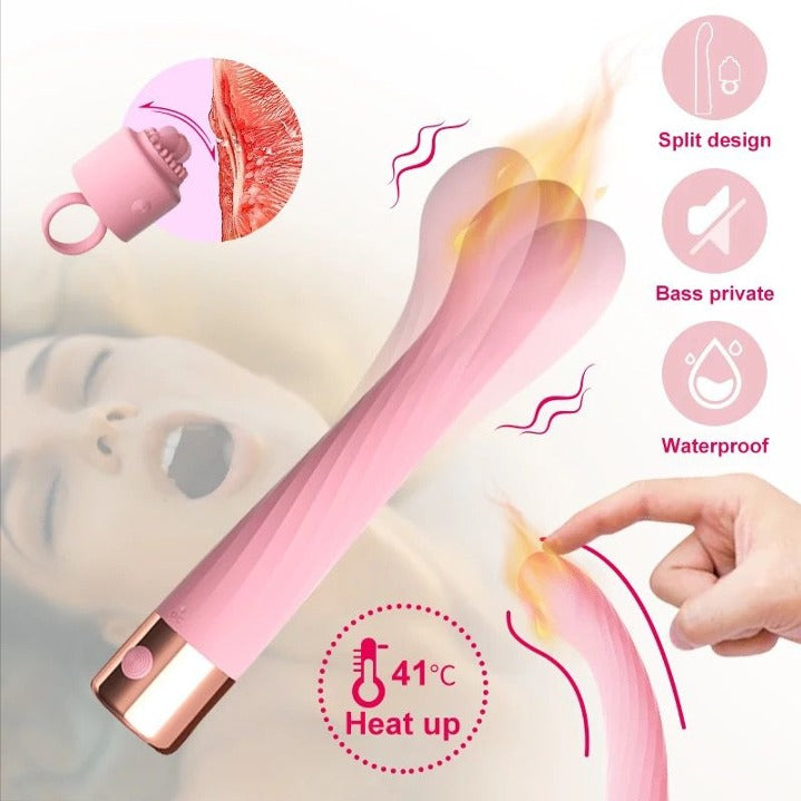 Vibrador Termico Estimulador Lengua Recargable