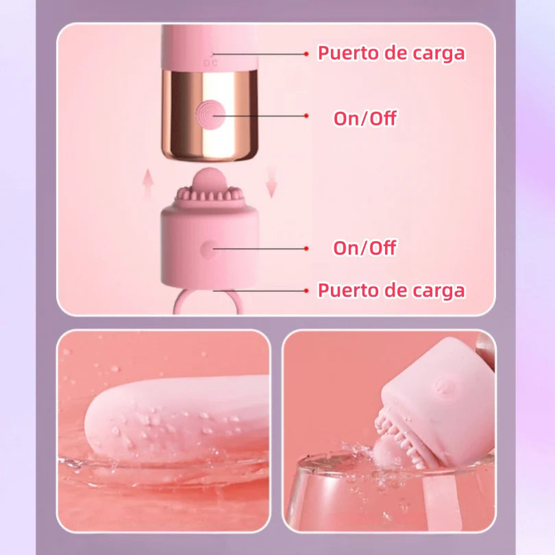 Vibrador Termico Estimulador Lengua Recargable