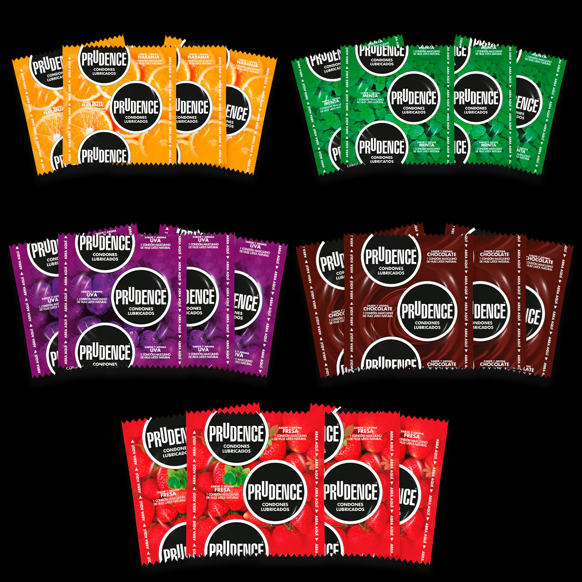Prudence Condones Preservativo Aroma Mix 20 piezas