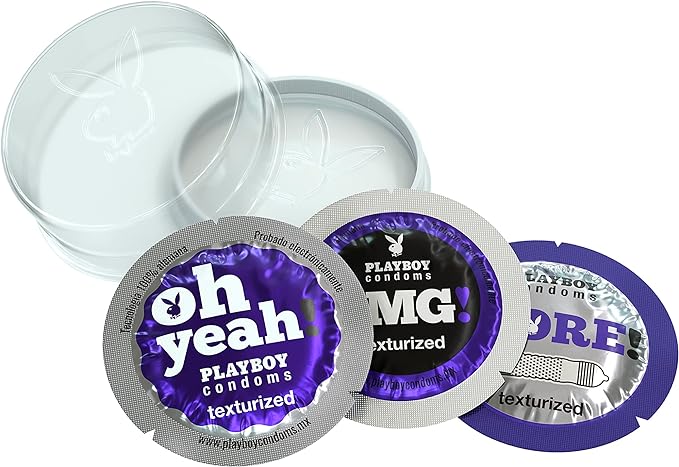 Condones De Látex Playboy Texturizados 3 Piezas