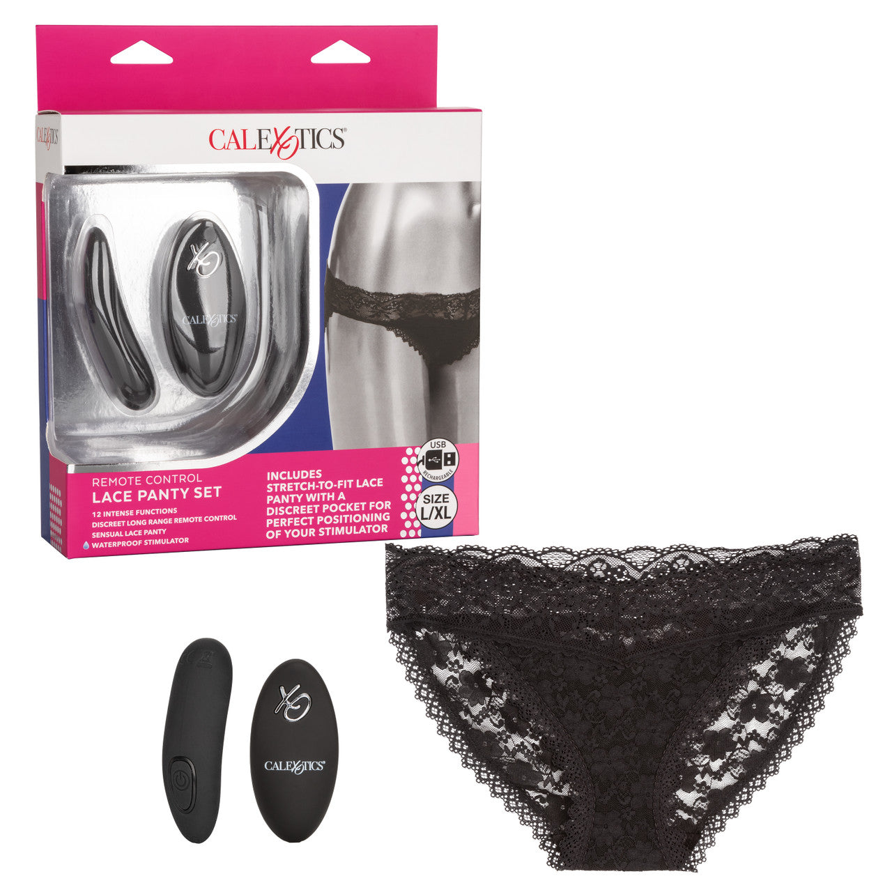 PantiesControl Remoto 12 Funciones Intensas L/XL Negra