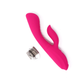 Vibrador Dual Recargable 9 Modos de Estimulación Rabbits