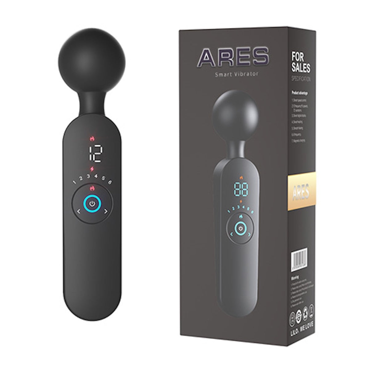 Vibrador Inteligente Potente Estimulación Ares Lilo