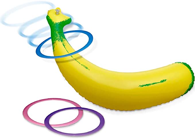 Juego de Aros Banana Inflable Despedida de Soltera Party