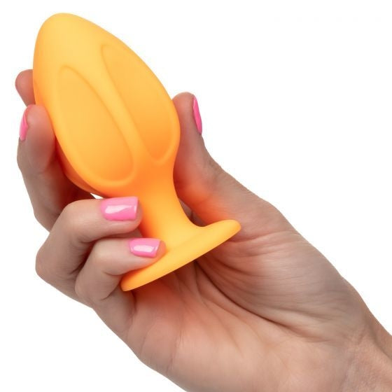 Kit Plug Anal Estimulador Texturizado Orange Silicona Cheeky