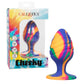 Plug Anal Estimulador Texturizado Multicolor Silicona Cheeky