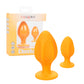 Kit Plug Anal Estimulador Texturizado Orange Silicona Cheeky