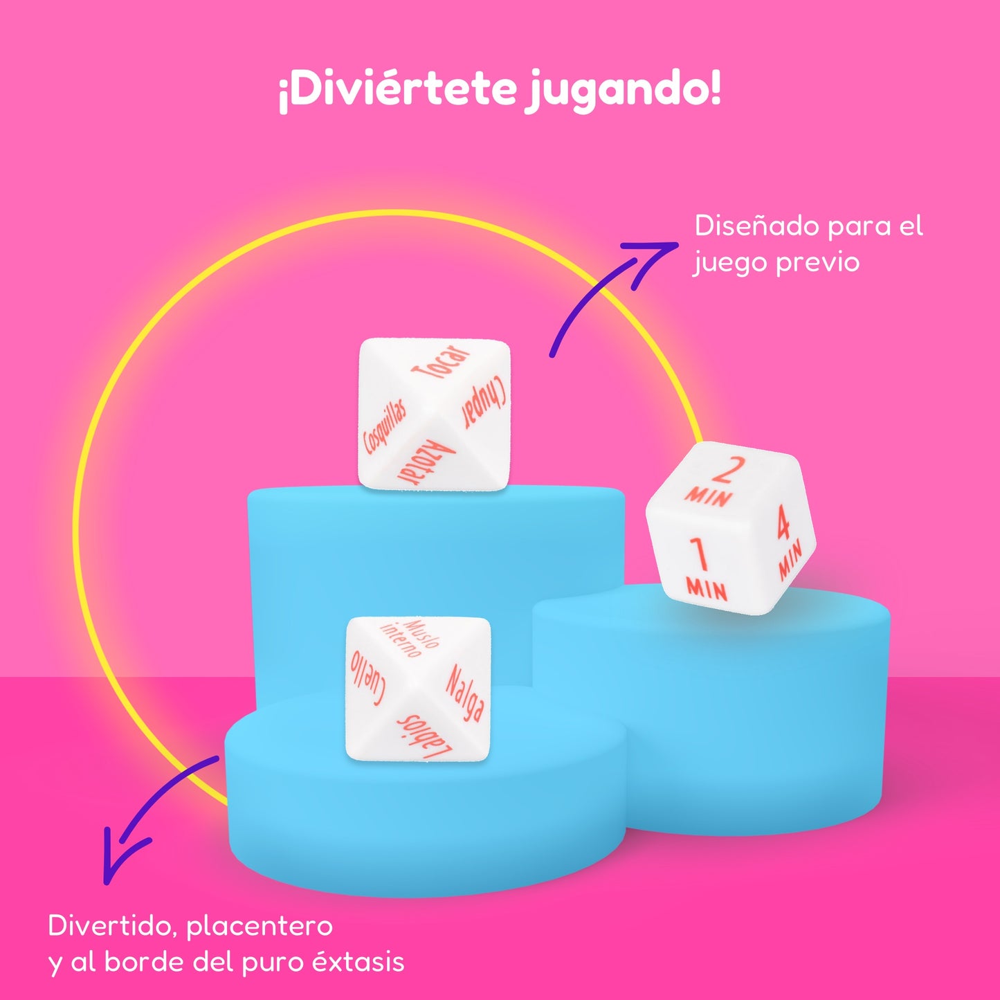 Dados Eróticos Triples Accion-Zona-Tiempo