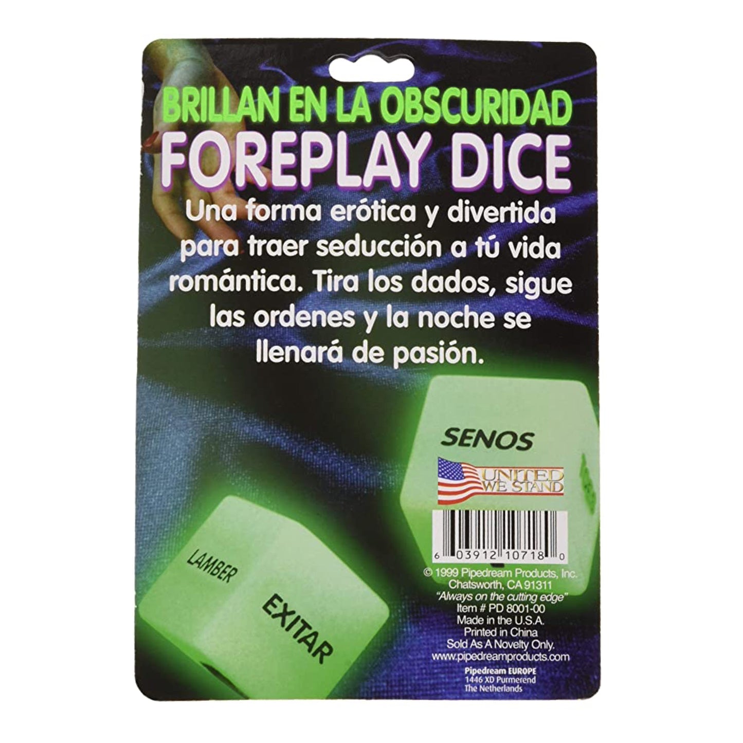 Juego de Dados Fluorecentes Parejas Pipedream
