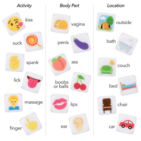 Dados Eróticos Emoji CalExotics