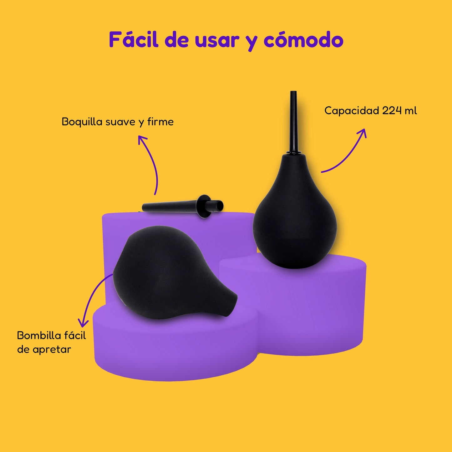 Enema Ducha Anal Portátil Limpieza O Lavativa Rectal 224 Ml