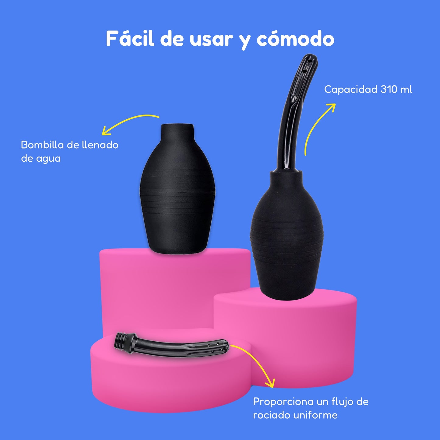 Enema De Gran Capacidad Para Limpieza Anal/Vaginal 310 Ml