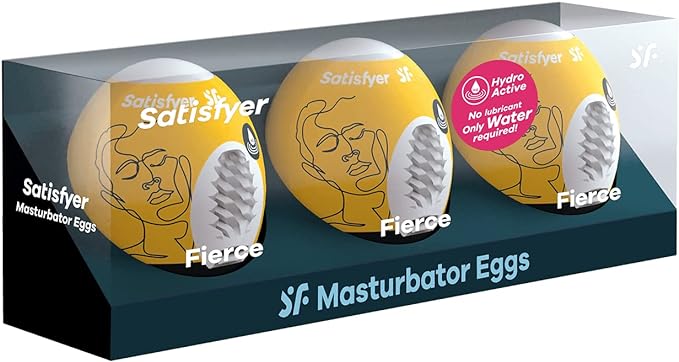 Satisfyer Fierce Set 3 Huevos Masturbadores Auto Lubricados