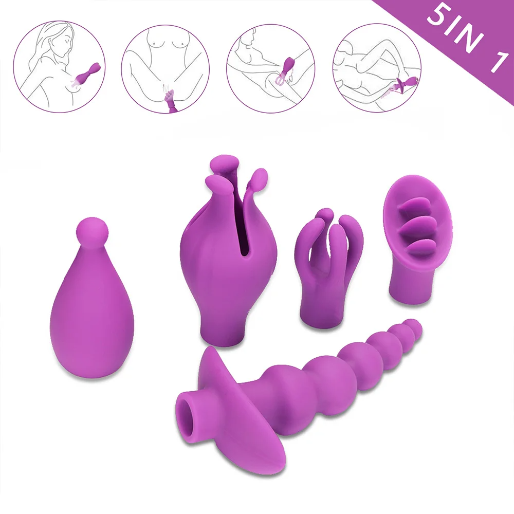 Bala Vibradora Potente 4 Fundas Intercambiables