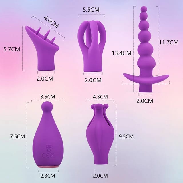 Bala Vibradora Potente 4 Fundas Intercambiables