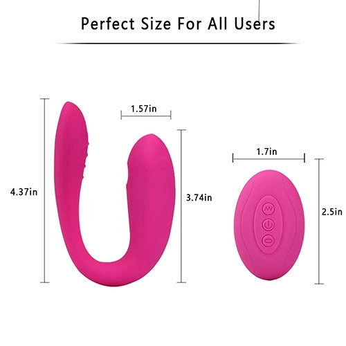Vibrador Succionador Pareja Control Remoto 10 Funciones