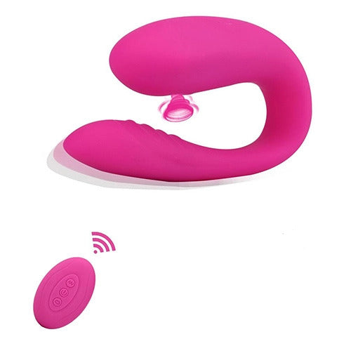 Vibrador Succionador Pareja Control Remoto 10 Funciones
