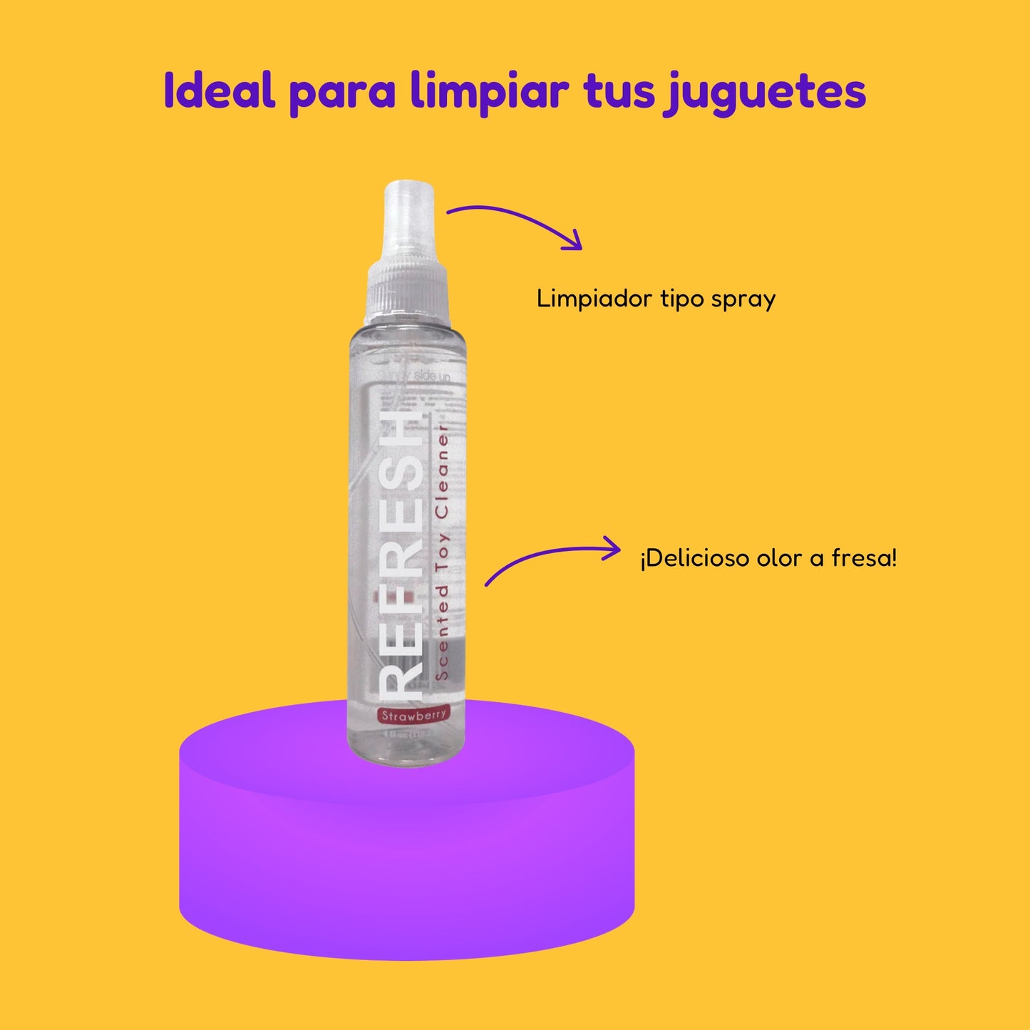 Limpiador Desinfectante De Juguetes Sexuales Aroma a Fresa