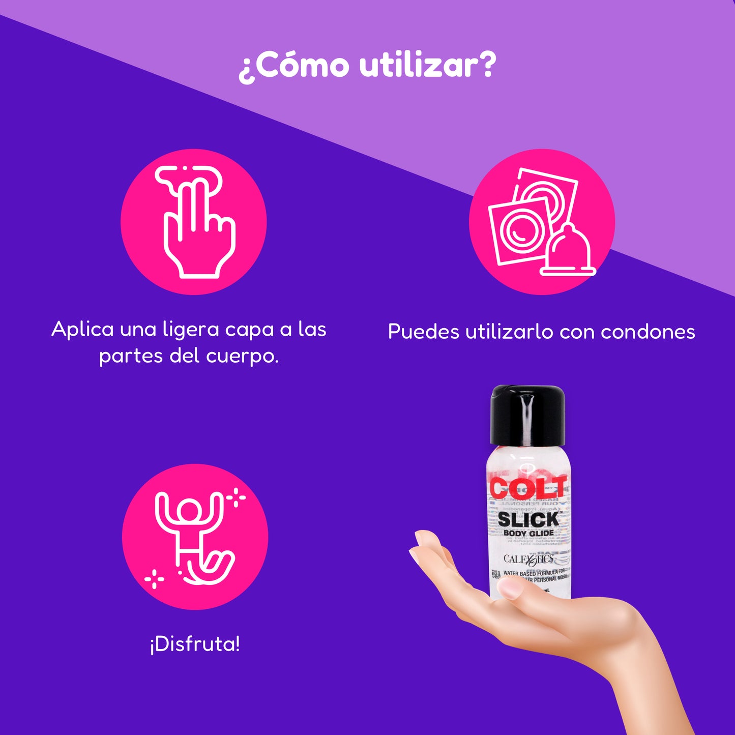 Lubricante  Resbaladizo Base Agua Colt Slick 265ml