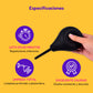 Enema Portátil Ducha Anal 224 ml Plug Anal Pompón