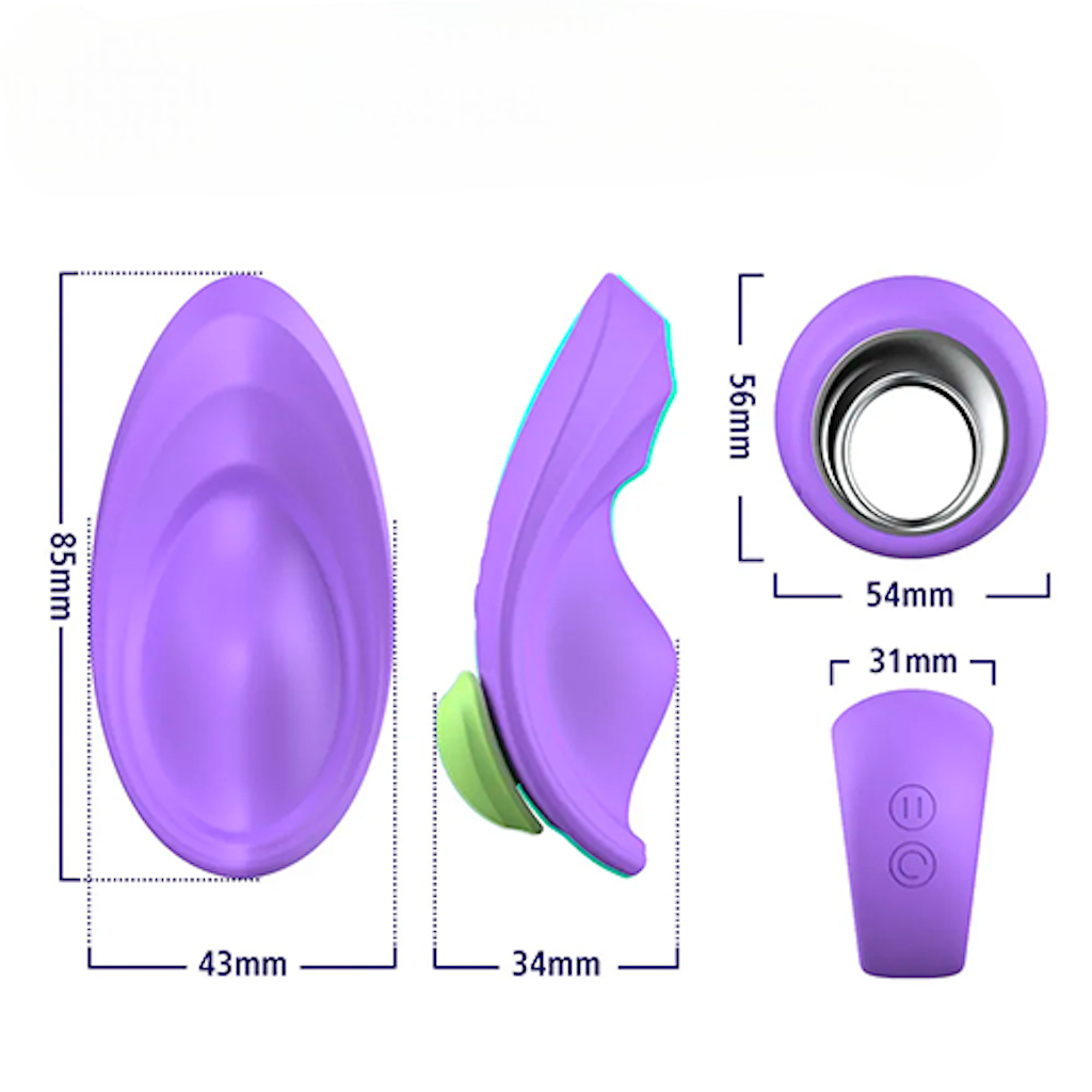 Vibrador Panty Invisible Estimula Clitoris Remoto Parali