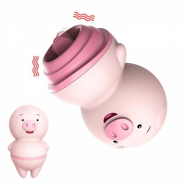 Vibrador Estimulador Clítoris Lengua Cerdito 6 Funciones