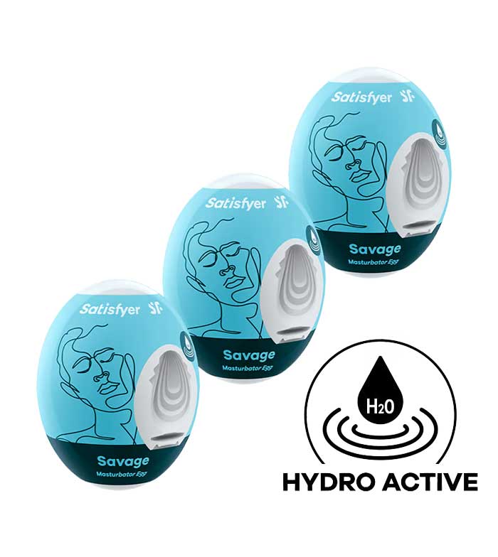 Satisfyer Savage Set 3 Huevos Masturbadores Auto Lubricados