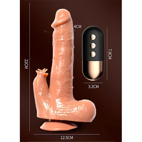 Vibrador Realista Dildo Gran Tamaño Control Remoto