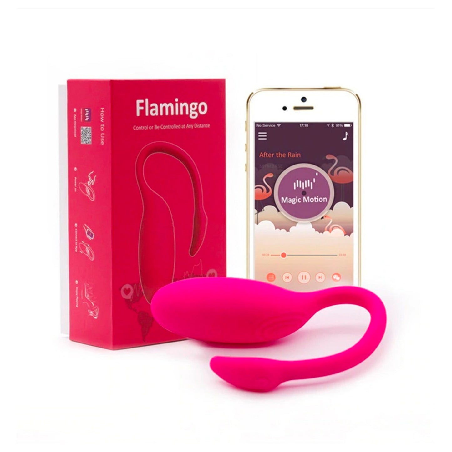 Vibrador Bala Flamingo Estimulador Control App Magic Motion