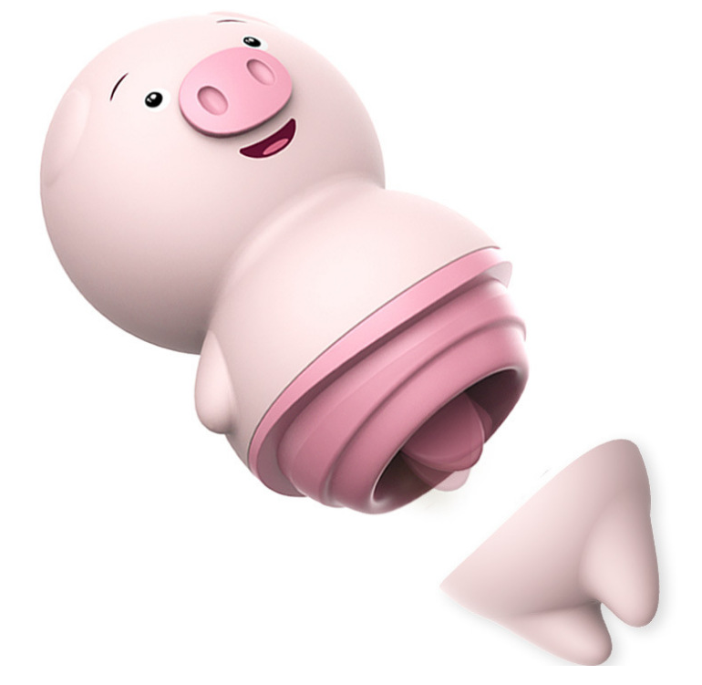 Vibrador Estimulador Clítoris Lengua Cerdito 6 Funciones
